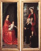 DAVID, Gerard Triptych of Jan Des Trompes (rear of the wings) tye oil painting picture wholesale